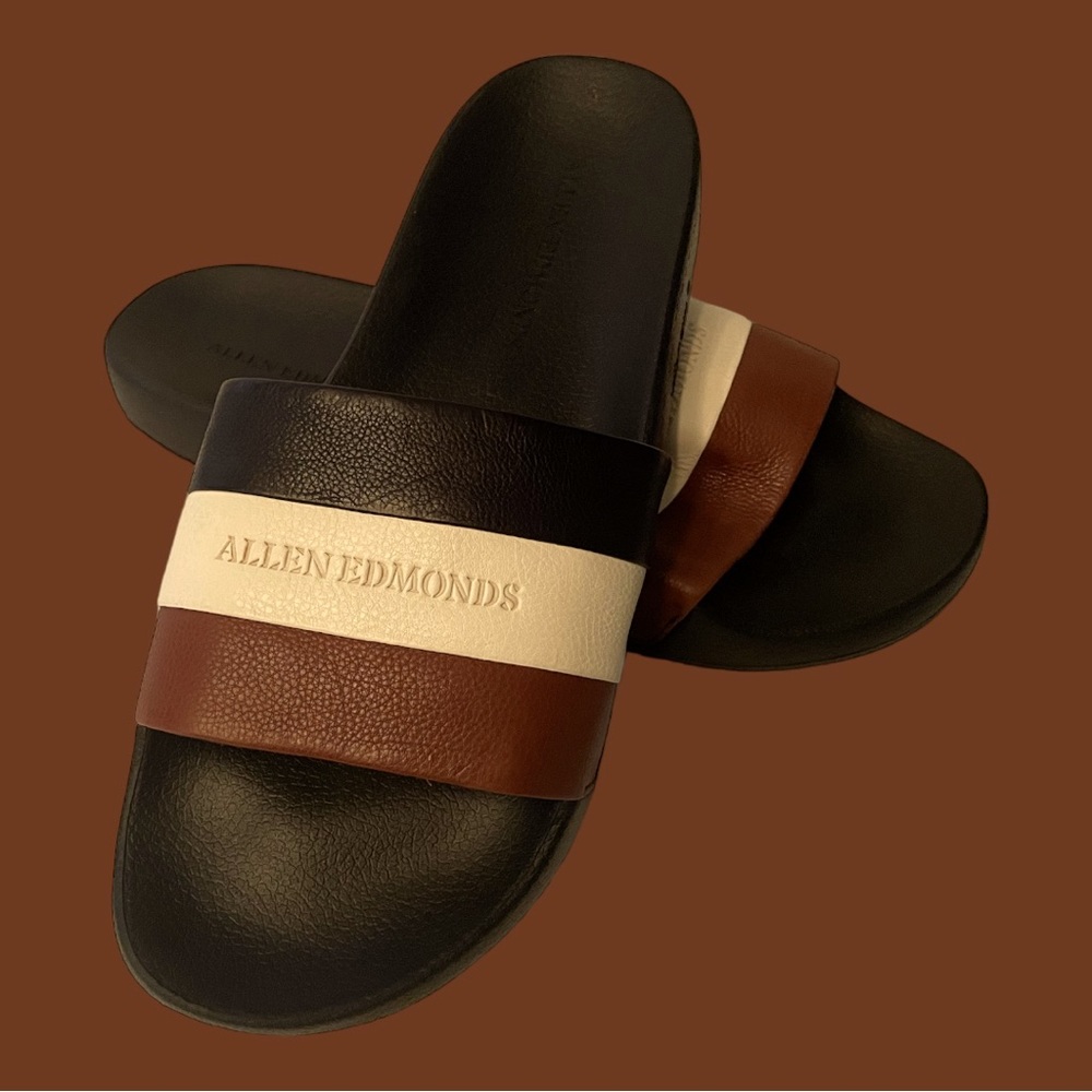 Allen Edmonds Nantucket men’s slides never worn. Brand new. No box.